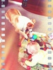 It would seem fur child and olive are already fighting over toys (or wrapping rolls) Lyon won in the end but olive gave a good fight.