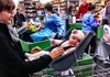 Todays exciting outing - to the supermarket!