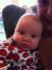 I tried on my strawberry outfit and it fits! size 00 - mummy left it a bit late!