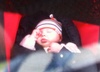 Finally asleep on the way to the supermarket, after another sleepless morning, with fist in eye. Doing what ever it takes!