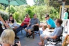 Lovely weather for a brunch at the Thompsons. Two newborns, two toddlers, ten adults with three more babies on the way!