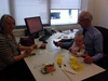 Sushi lunch in Grandad's office