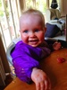 Our little Oompa Loompa after spaghetti bolognaise.
