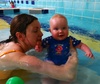 Olive has her first swim!