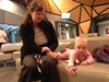 All aboard our first flight with Olive! Here we come Melbourne!