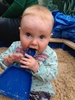 Fun in Ali's new sand pit thanks to Uncle Paul's handiwork.