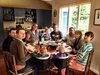 We fit a record 11 around the table for a BBQ lunch.