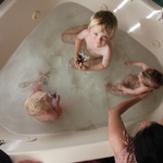 Three in the tub