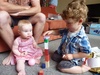Knocking over towers