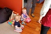 Olive with Anthony (who turns one 6 days after Olive)