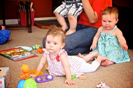 Violet and Lucy, born only days apart