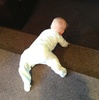 Still working out how to go down stairs.