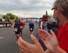Dan approaches the finish line! 
