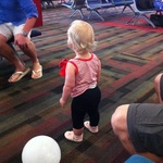 Fun with a balloon at Nadi airport