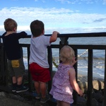 Watching the big waves with the big boys
