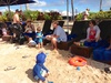 Break time at the pool