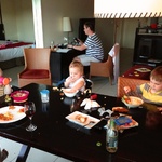 Feeding time at the zoo