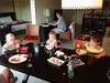 Feeding time at the zoo