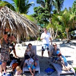 Group shot on the island