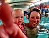 Swimming with the Prossers in Taupo. Fantastic pool complex.