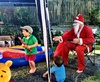 Christmas party time at the Foo's! Olive was a little dubious of the Marcus Santa. Fun times had by all.
