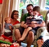 Christmas party time at the Foo's! Olive was a little dubious of the Marcus Santa. Fun times had by all.