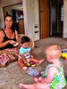 Olive plays with Louis (5months her junior but the same size) and leece at Anna's lovely new home!