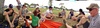 Burgers and sun at Lake Taupo on Pauls birthday.
