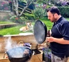 Making the most of the lovely holiday weather, Nigel, Lana and Anthony joined us for a tasty BBQ feast.
