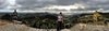 A blustery pano from the top of Makara Peak! Quite a hike, but worth it for the views. And the croissant's.