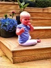 My first step! Hmm now how to get down!