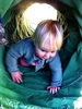 Tunnel time at playcentre followed by icing cupcakes. Loved saying tunnel all the way through.