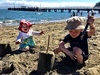 Fun at Days Bay with the Prosser's. There were sand spiders and crabs and lamingtons!