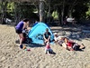 Fun at Days Bay with the Prosser's. There were sand spiders and crabs and lamingtons!