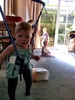 Too slow mum... Trying to get a photo of Lucy and olive... Olive off to play with the boys outside.