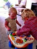 Uncle James is in town and olive shows off her gorgeous olive dress to the cuzzies.