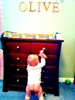 Just a normal day in the Peck household... I think olive has a thing for shoes..