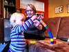 Olive managed to build a very long tower! As well as stepping up a step by herself! well with two soft friends in hand.