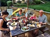 The BBQ season is officially open. Turner Grandparents join us for a tasty BBQ at the end of a very hot day.