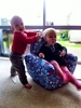 A possible suitor for our Oli. They had a lovely play date with lots of smiles while mums talked business.