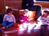 Gym jam with Ellie and Vincent, they were all sitting and eating for once! Olive then ate everyone's leftovers too.