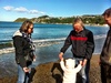 Enjoyed the sun at the dog beach with popo, granny & myah. Olive found all sorts of pebbles and shells on our wander.
