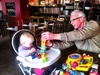 Olive loved following grandad every where this weekend. Mum, dad and Nan didn't get a look in.