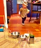 Sieve hatted kitchen sorter.