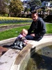 Birthday brunch turned into takeaway coffee & scone after Olive insisted on playing with the 'baby' ducklings. We checked out the beautiful but slightly battered tulips and Olive didn't want to leave the frog fountain either when it was time to go.
