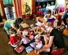 Christmas present time for the Turners