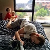 Sleepy time with Olive in the room?