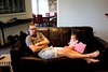 Milla hanging with Daddy