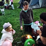 Toasting marshmallows!