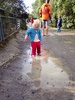 We ventured out to Huka Falls where jumping in muddy puddles was way more fun than watching the fast flowing waterfall!